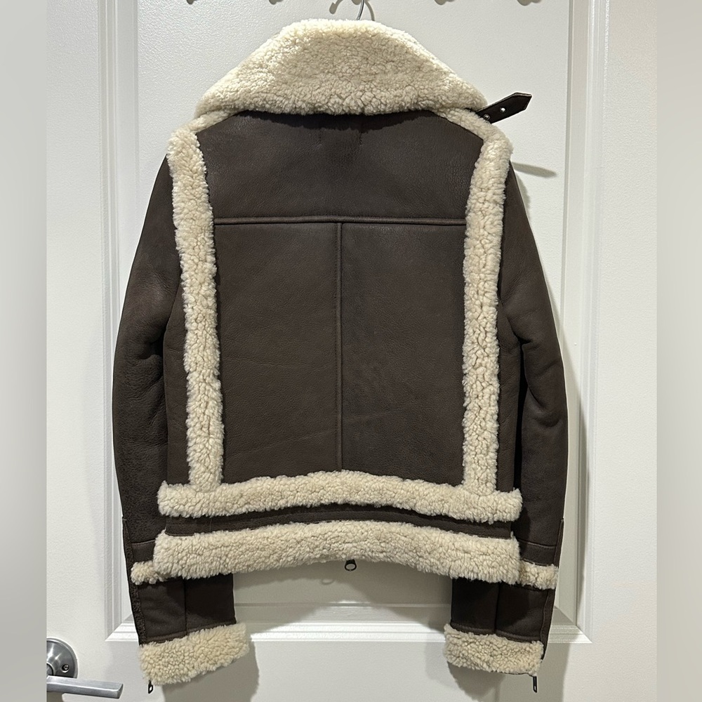 INTERMIX shearling jacket Size P - Picture 2 of 6